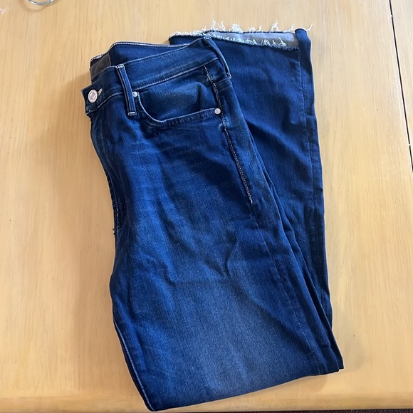 The Insider High Rise Crop Step Fray Bootcut Jeans in Tongue and Chic 29 - Picture 6 of 12